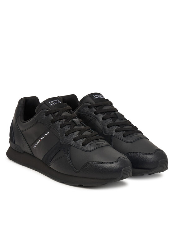 Tommy Hilfiger Tommy Hilfiger Sneakers T Hilfiger Core Lth Runner FM0FM06002 Schwarz