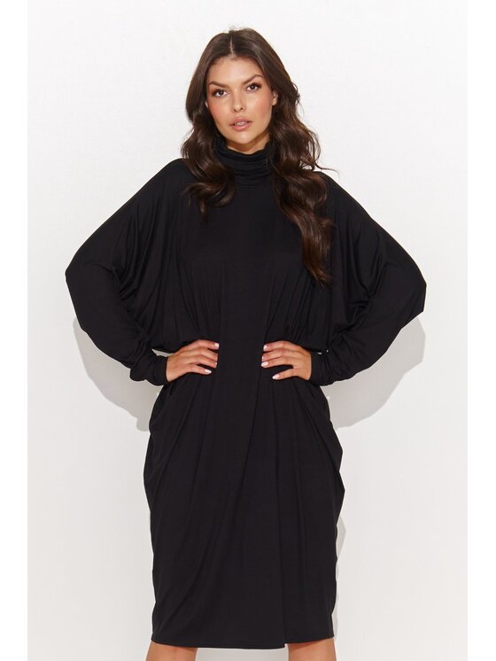 Numinou Numinou Sukienka codzienna NU455 Czarny Baggy Fit