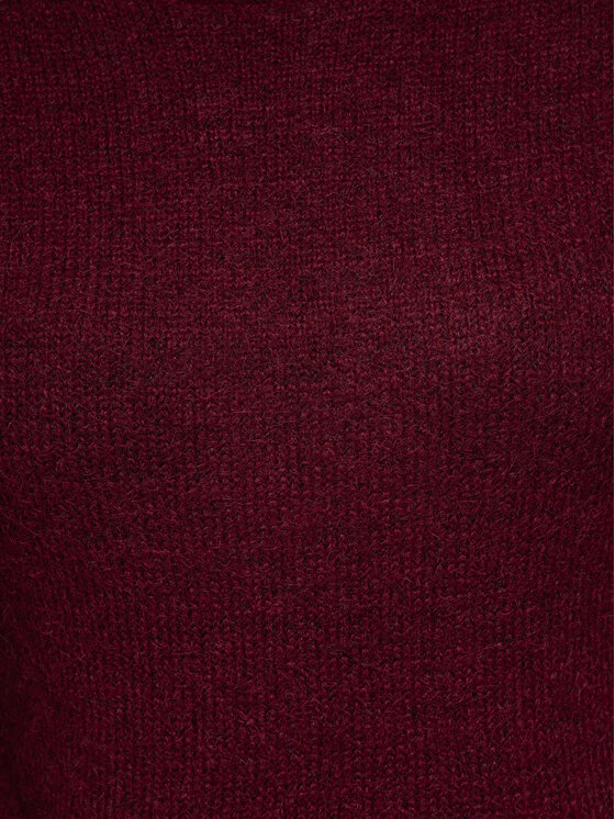 Ombre Ombre Svetr OW-SW-E0062 Bordó Relaxed Fit
