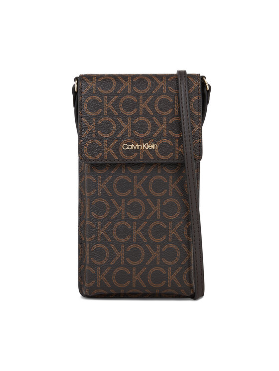Calvin Klein Calvin Klein Telefonihoidikud Ck Must Phone Pouch Xbody-Mono K60K611323 Pruun