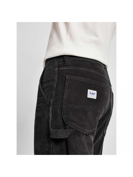Lee Lee Spodnie materiałowe CARPENTER Szary Loose Fit