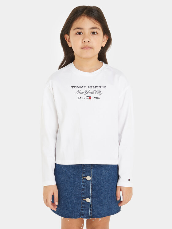 Tommy Hilfiger Blūze KG0KG07643 M Balts Regular Fit