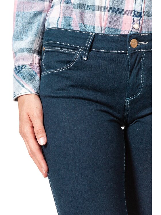 Wrangler Wrangler Jeansy COURTNEY Niebieski Skinny Fit