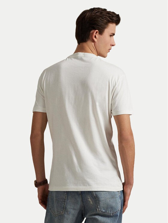 Polo Ralph Lauren Polo Ralph Lauren Majica 710P00085001 Bela Custom Slim Fit