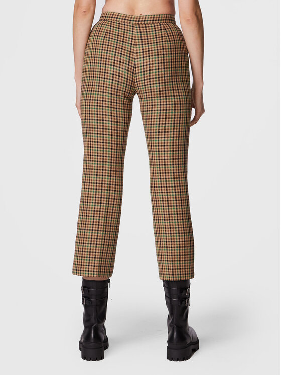 PINKO Pinko Medžiaginės kelnės Gaio 1G1835 A07Q Smėlio Slim Fit