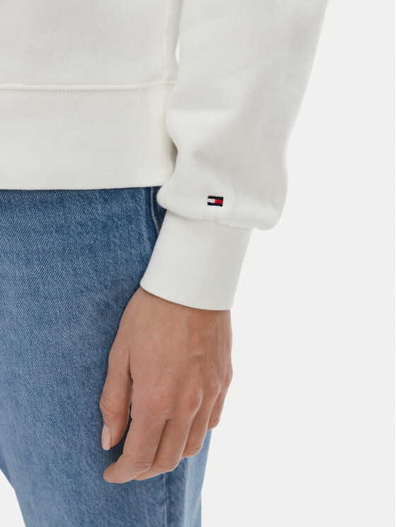 Tommy Hilfiger Tommy Hilfiger Felpa WW0WW45980 Écru Regular Fit