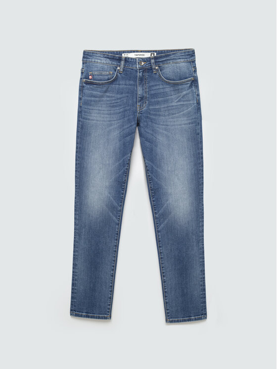 BIG STAR BIG STAR Jeansy TERRY CARROT Niebieski Tapered Fit