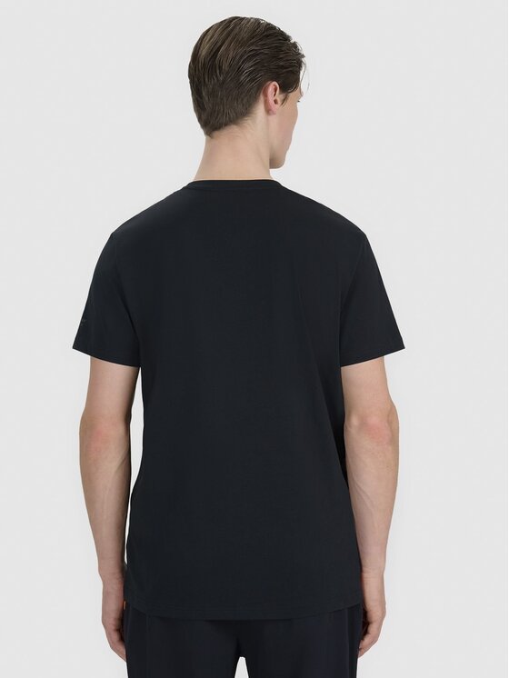 4F 4F T-Shirt 4FWspring_summer_2025TTSHM1980 Μαύρο Regular Fit