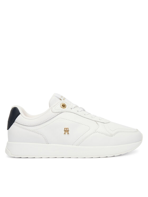 Tommy Hilfiger Tommy Hilfiger Sneakersy Corporate Mix Mat Runner FW0FW09318 Biela