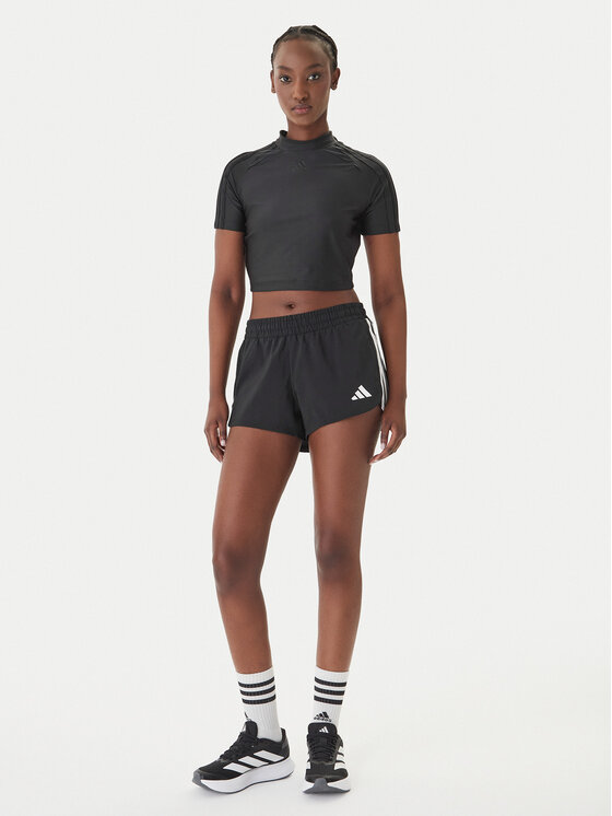 adidas adidas Sporta šorti Pacer Workout Woven 2in1 KD9742 Melns Regular Fit