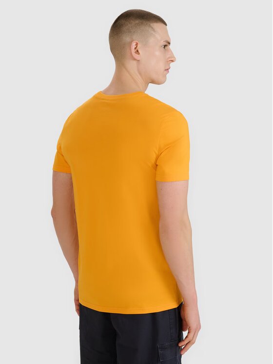 4F 4F T-Shirt SS MIDSHOP TEXTILE Pomarańczowy Regular Fit