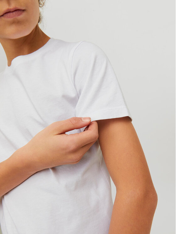 Jack&Jones Junior Jack&Jones Junior Marškinėliai Organic Basic 12158433 Balta Regular Fit