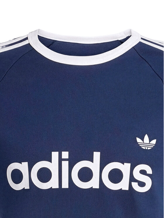 adidas adidas Tricou 3-Stripes Ringer KF0419 Bleumarin Slim Fit