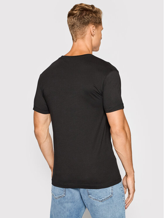 Calvin Klein Jeans Calvin Klein Jeans Póló Tee Shirt Essential J30J314544 Fekete Slim Fit