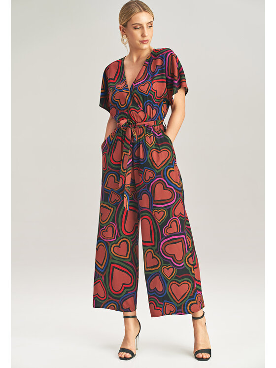 FIGL FIGLFIGL Jumpsuit M1022 Rosso Regular Fit