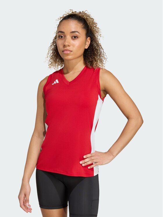 adidas adidas Koszulka techniczna 152071 Czerwony Slim Fit