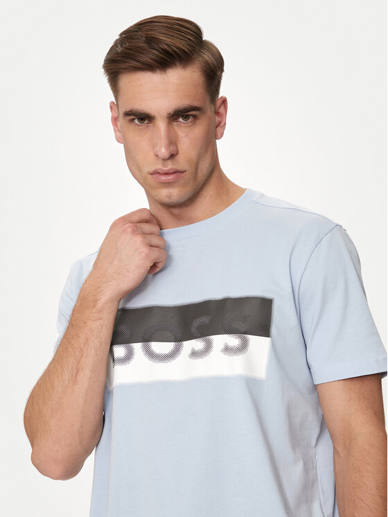 BOSS Boss T-krekls Tee 9 50512998 Zils Regular Fit