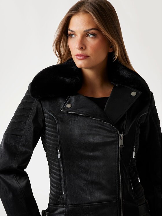 Guess Guess Prehodna jakna 178811 Črna Classic Fit