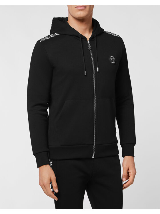 PHILIPP PLEIN PHILIPP PLEIN Bluza 10579 Czarny Athletic Fit