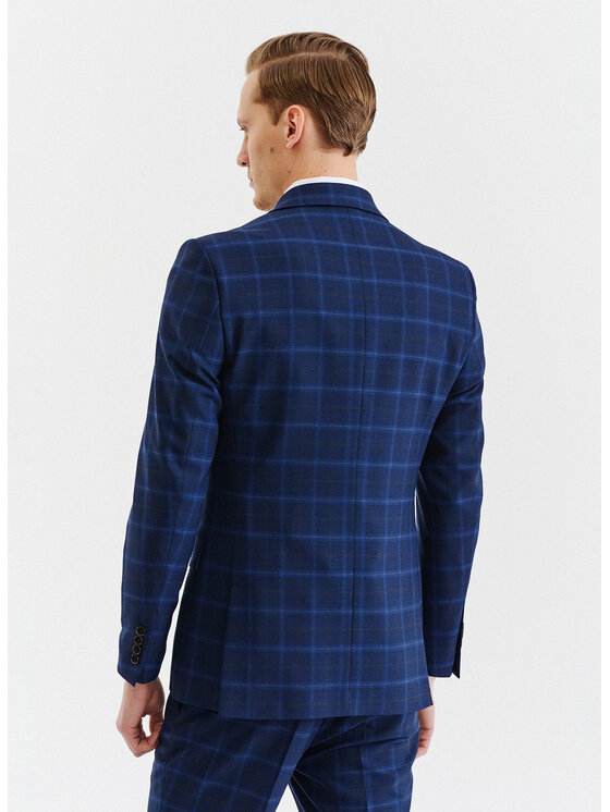 Pako Lorente Pako Lorente Marynarka P23SP-3G-019 Granatowy Slim Fit