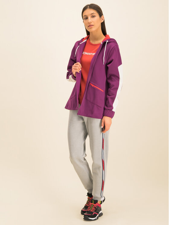 Tommy Sport Tommy Sport Світшот Dwr Fleece S10S100405 Фіолетовий Regular Fit