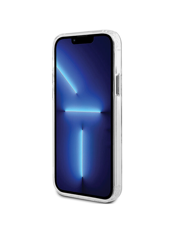 Guess Guess Etui na telefon iPhone 12/12 Pro Srebrny