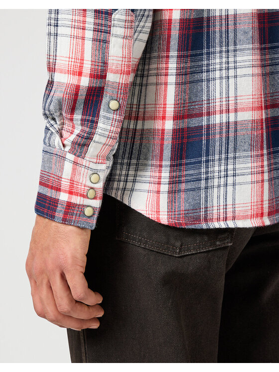 Wrangler Wrangler Koszula WESTERN SHIRT Czerwony Regular Fit