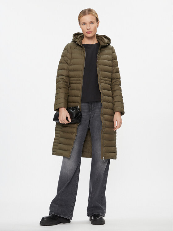 Tommy Hilfiger Tommy Hilfiger Daunenjacke Feminine WW0WW39861 Khakifarben Regular Fit