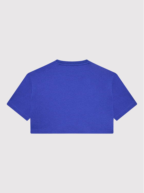 T-shirt adicolor Cropped HE4775 Blu Relaxed Fit