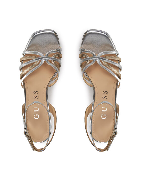 Guess Guess Sandale Iriate2 FLPIR2 LEM03 Srebrna