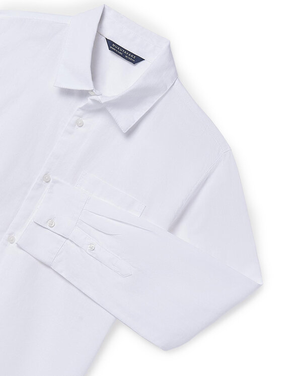 Mayoral Mayoral Camicia 6174 Bianco Regular Fit