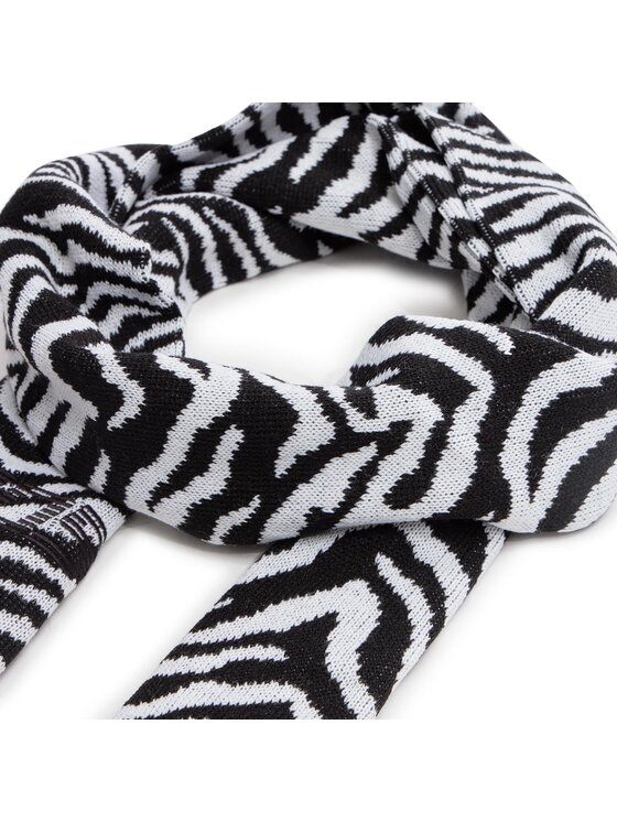 2005 2005 Szalik Striped Scarf Czarny