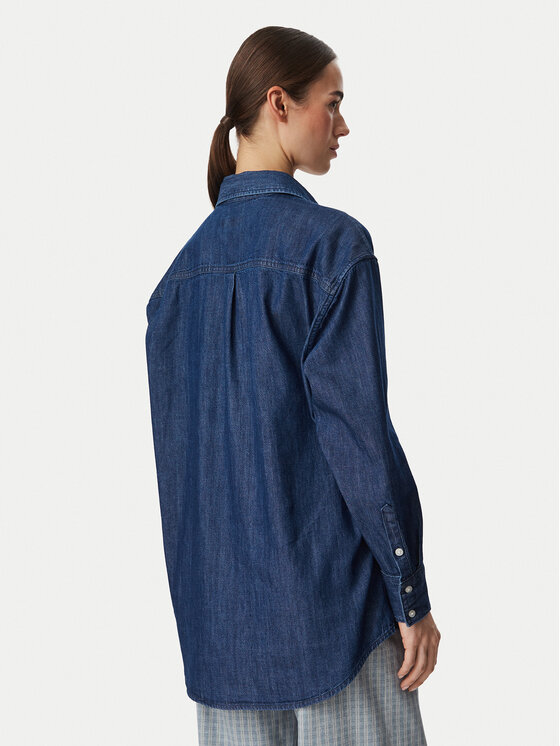 Guess Jeans Guess Jeans džínová košile W6YHC2 D1195 Modrá Relaxed Fit