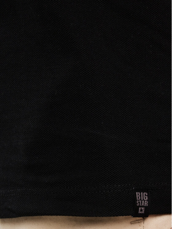 BIG STAR BIG STAR Polo MARKOLINOS Czarny Basic Fit