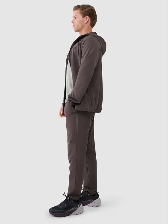 4F 4F Teplákové nohavice 4FWSS25TFTRM0781-81S Hnedá Regular Fit