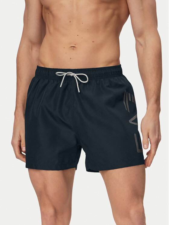 EA7 Emporio Armani Szorty kąpielowe 7M002001 AF14497 MC026 Czarny Regular Fit