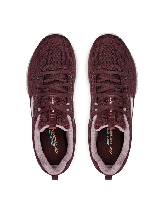 Skechers Skechers Sneakersy Get Connected 12615/WINE Bordowy