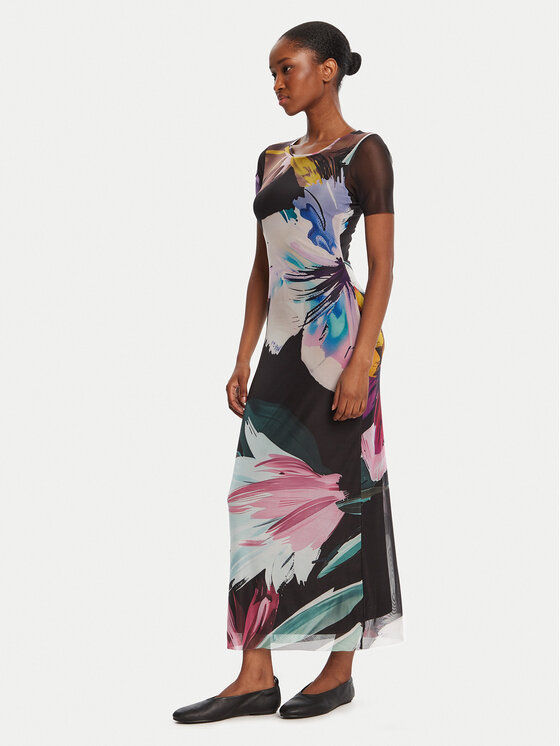 Desigual Desigual Každodenní šaty Bernadette 25WWVK19 Barevná Slim Fit