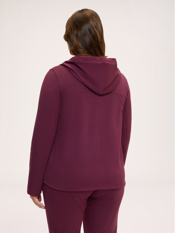 Fiorella Rubino Fiorella Rubino Bluza G894L009257N036 Bordowy Over Fit