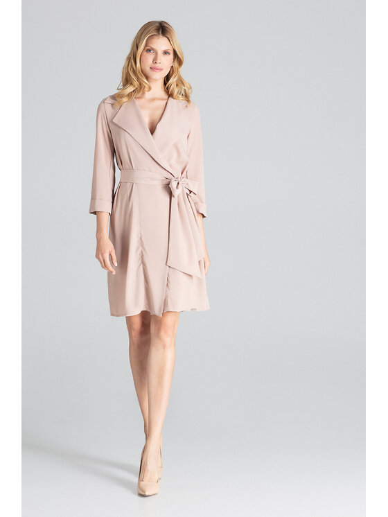 FIGL FIGL Vestito da giorno M680 Beige Regular Fit