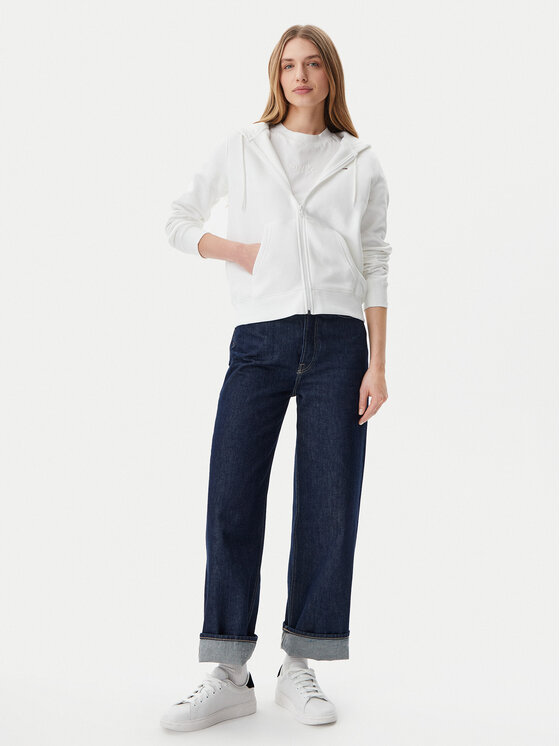 Tommy Jeans Tommy Jeans Μπλούζα Flag DW0DW19729 Λευκό Regular Fit