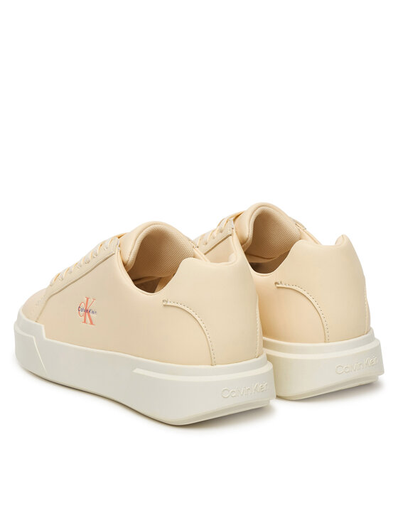 Calvin Klein Calvin Klein Sneakers Chunky Cupsole Laceup Lth Ml YW0YW01947 Crem