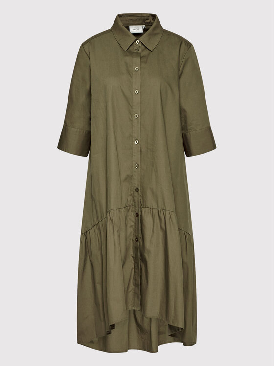 Gestuz Gestuz Hemdkleid Avaligz 10906320 Grün Loose Fit