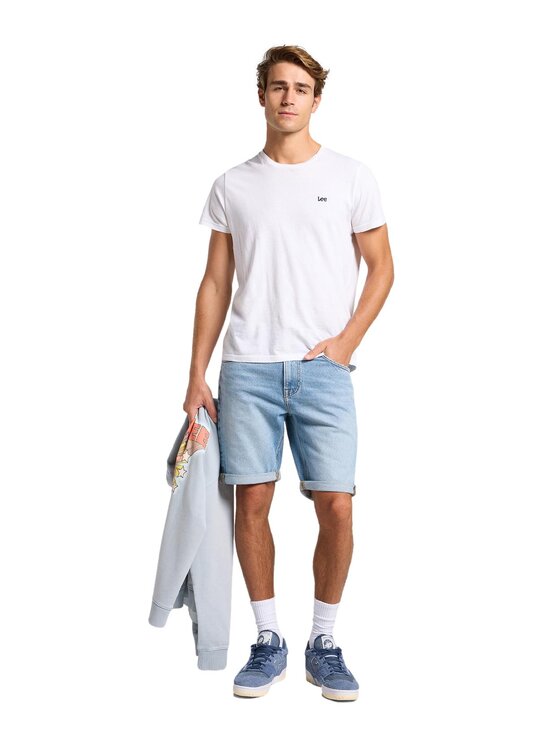 Lee Lee Szorty jeansowe 112363931 Niebieski Regular Fit