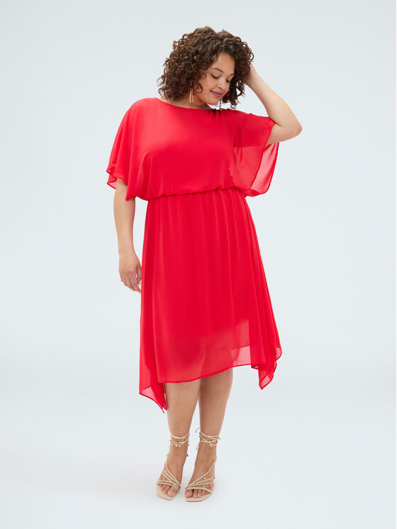 Fiorella Rubino Fiorella Rubino Abito da sera 7019T101866N016 Rosso A-Line Fit
