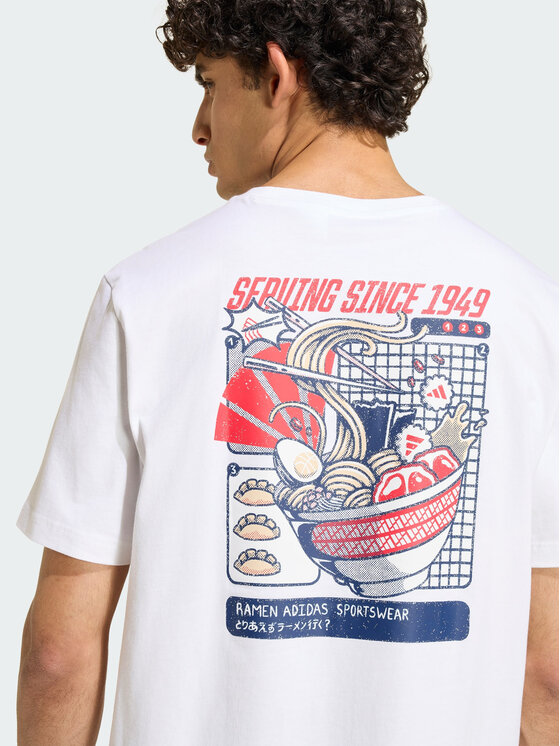 adidas adidas T-Shirt 165358 Biały Loose Fit
