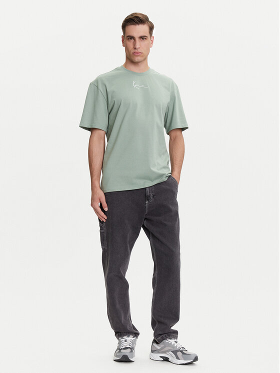 Karl Kani Karl Kani Majica Small Signature Essential PD00008142 Zelena Relaxed Fit