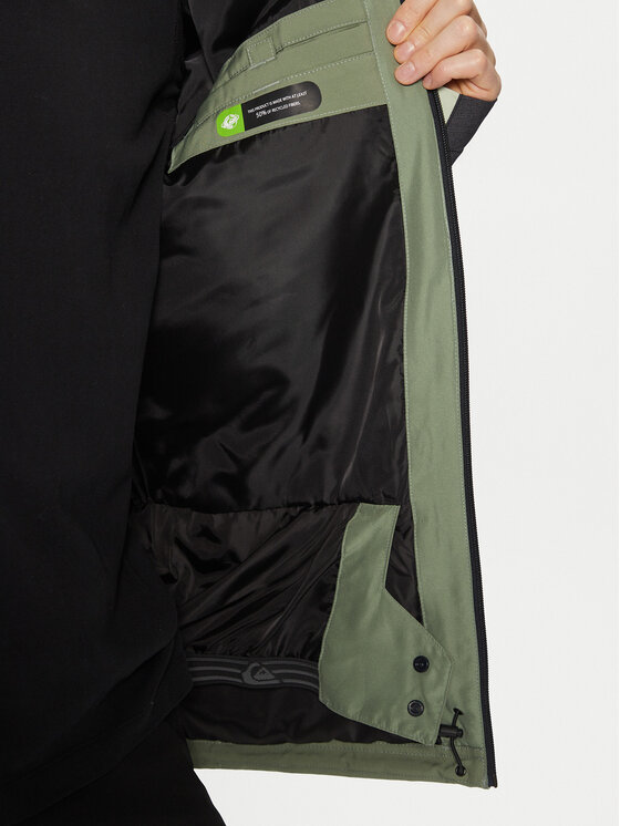 Quiksilver Quiksilver Lyžařská bunda Dawson EQYTJ03451 Zelená Slim Fit
