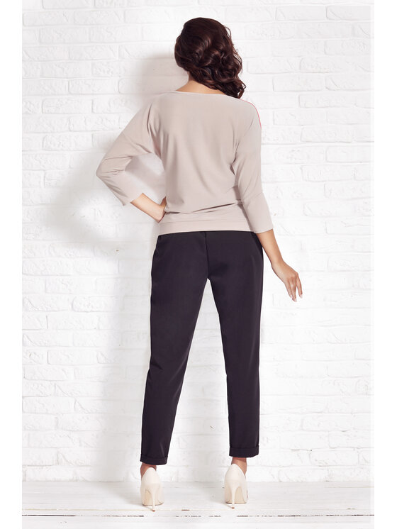 Awama Awama Sweter A081 Różowy Basic Fit