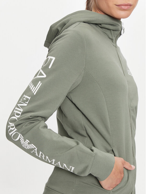EA7 Emporio Armani EA7 Emporio Armani Felpa 6DTM10 TJZEZ Verde Regular Fit